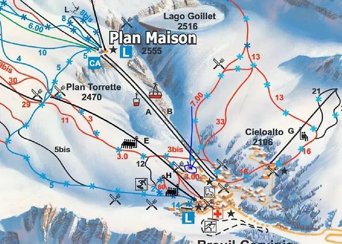 Skichalet Cervinia Bassi Breuil-Cervinia